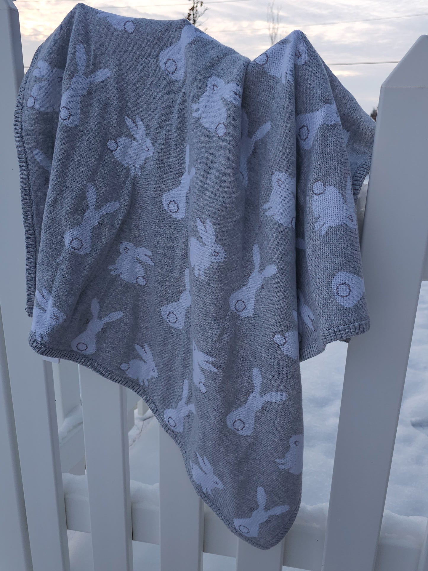 Baby Basket - Snow Bunny